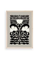 Çiçek Ahşap Çerçeveli Tablo 17 x 23