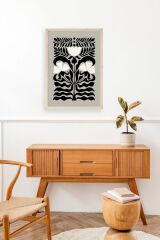 Çiçek Ahşap Çerçeveli Tablo 17 x 23