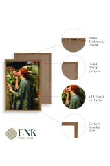 Kadın Ahşap Çerçeveli Tablo 17 x 23