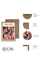 Paul Klee Üçlü Ahşap Çerçeveli Tablo 23 x 30