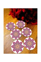 Desenli Bardak Altlığı