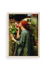 Kadın Ahşap Çerçeveli Tablo 30 x 42