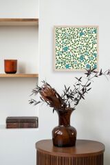 Çiçek Ahşap Çerçeveli Tablo 42 x 42