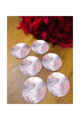 Mermer Desen Bardak Altlığı