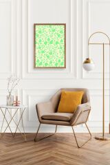 Yapraklar Ahşap Çerçeveli Tablo 17 x 23