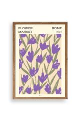 Çiçek Ahşap Çerçeveli Tablo 50 x 70