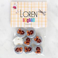 Loren Crafts 8'li Ördek Düğme - 1211