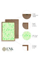 Yapraklar Ahşap Çerçeveli Tablo 50 x 70