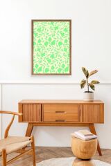 Yapraklar Ahşap Çerçeveli Tablo 50 x 70