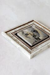 Çerçeveli Taş Tablo , Çerçeveli Taş Duvar Dekoru-enkcrcvtbl-00177 20 cm