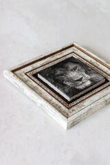 Çerçeveli Taş Tablo , Çerçeveli Taş Duvar Dekoru-enkcrcvtbl-00161 20 cm