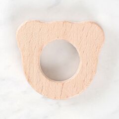 Loren Crafts Ayıcık Figürlü Organik Ahşap Diş Kaşı