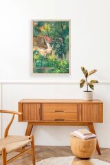 Paul Cezenne Kalender Ahşap Çerçeveli Tablo 17 x 23