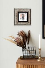Ananas Çerçeveli Taş Tablo 20 cm