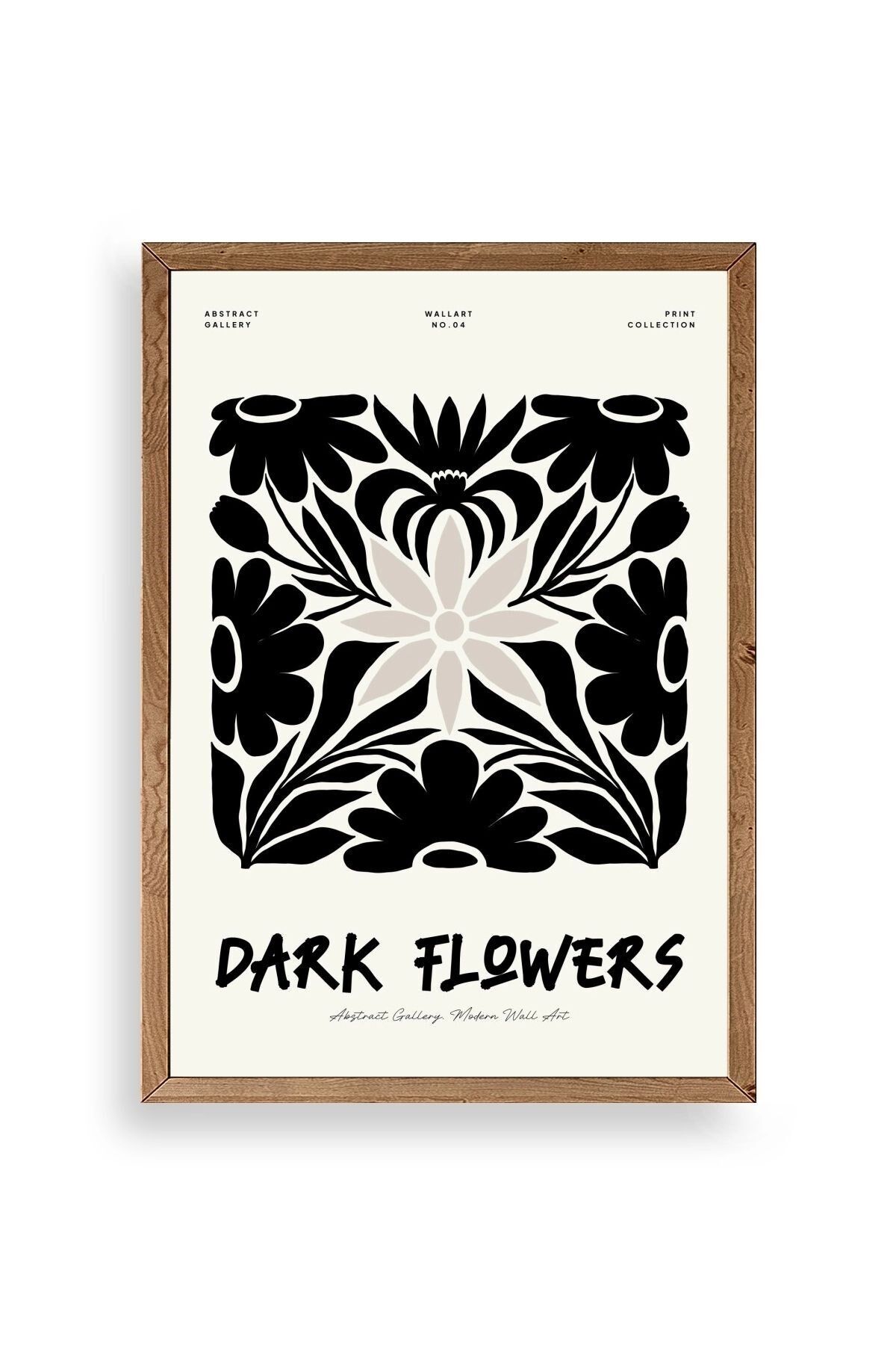 Çiçek Ahşap Çerçeveli Tablo 17 x 23