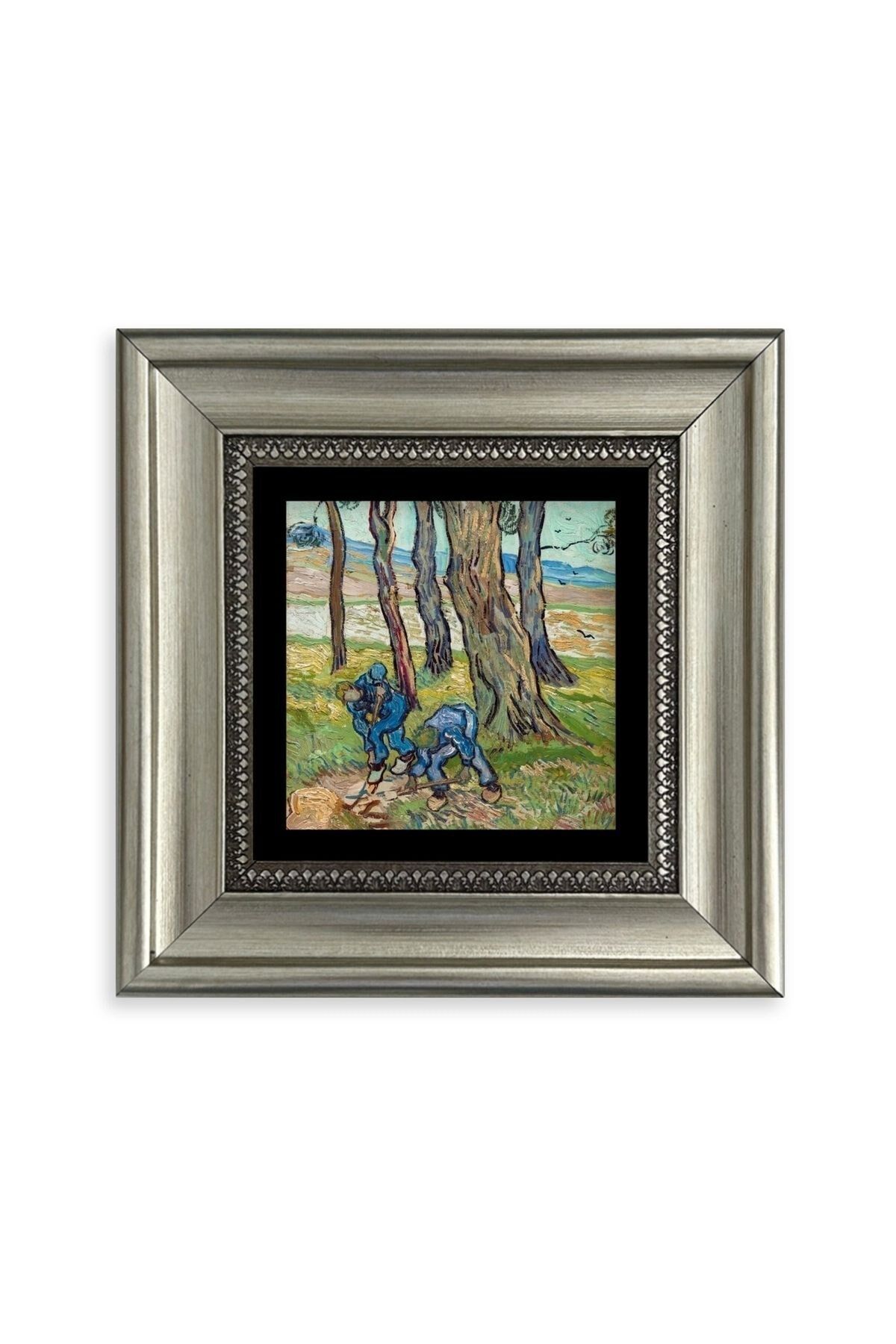 Van Gogh Çerçeveli Taş Tablo 20 cm