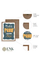 Motto Ahşap Çerçeveli Tablo 30 x 42