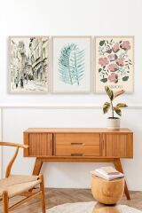 Harmony Üçlü Ahşap Çerçeveli Tablo 50 x 70