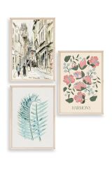 Harmony Üçlü Ahşap Çerçeveli Tablo 23 x 30