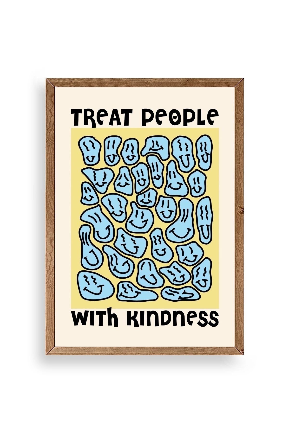 Motto Ahşap Çerçeveli Tablo 50 x 70