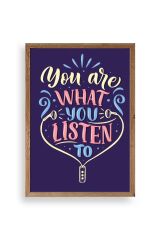 Motto Ahşap Çerçeveli Tablo 17 x 23