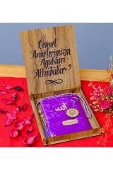 Canım Babaannem Ahşap Kutulu Mor Yasin-i Şerif Seti