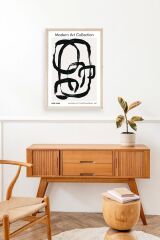 Modern Ahşap Çerçeveli Tablo 17 x 23