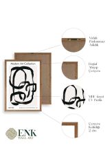 Modern Ahşap Çerçeveli Tablo 17 x 23