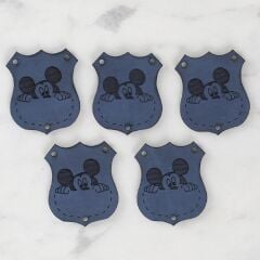 Loren Crafts Figürlü Deri Arma 5 Adet - 1577