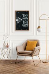 Motto Ahşap Çerçeveli Tablo 17 x 23