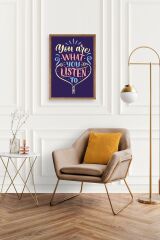 Motto Ahşap Çerçeveli Tablo 50 x 70