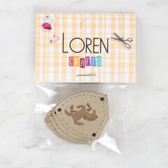 Loren Crafts Figürlü Deri Arma 5 Adet - 1582