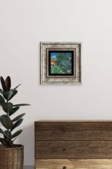 Van Gogh Çerçeveli Taş Tablo 20 cm