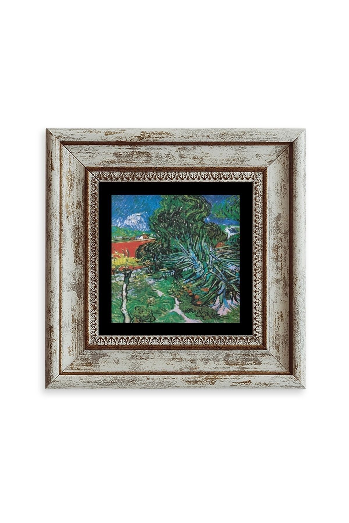 Van Gogh Çerçeveli Taş Tablo 20 cm