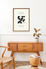 Çiçek Ahşap Çerçeveli Tablo 50 x 70