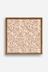 Yaprak Ahşap Çerçeveli Tablo 23 x 23