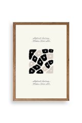 Çiçek Ahşap Çerçeveli Tablo 50 x 70