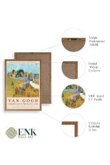 Ünlü Tablolar Üçlü Ahşap Çerçeveli Tablo 23 x 30