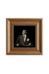 Atatürk Çerçeveli Taş Tablo 20 cm
