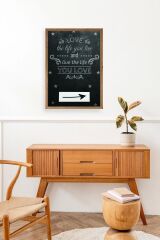 Motto Ahşap Çerçeveli Tablo 23 x 30