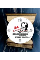 Öğretmenler Günü I Atatürk Silüeti Masa Saati