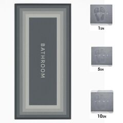 BUFFER® Sihirli Süper Su Emici Kaymaz Tabanlı Uzun Paspas 40*120 cm