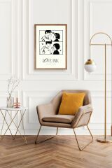 Love Ahşap Çerçeveli Tablo 50 x 70