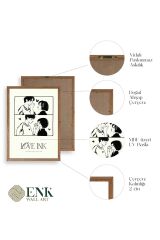 Love Ahşap Çerçeveli Tablo 50 x 70