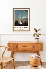 Henri Rousseau Ahşap Çerçeveli Tablo 50 x 70