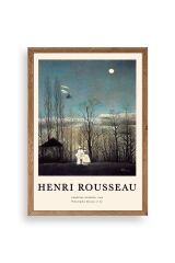 Henri Rousseau Ahşap Çerçeveli Tablo 30 x 42