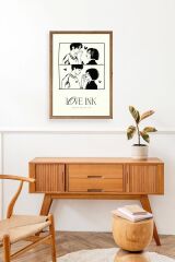 Love Ahşap Çerçeveli Tablo 30 x 42
