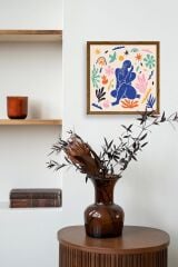 Kadın Ahşap Çerçeveli Tablo 50 x 50