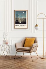 Henri Rousseau Ahşap Çerçeveli Tablo 30 x 42