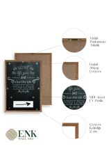 Motto Ahşap Çerçeveli Tablo 30 x 42